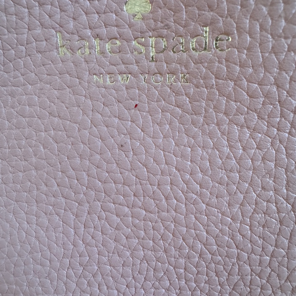 NEW KATE SPADE Leather Blush Pink Southport Ave Hanna Crossbody Bag zip closure - Picture 7 of 11
